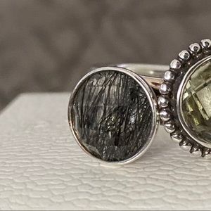 Pandora Rutile Quartz Bubble Ring